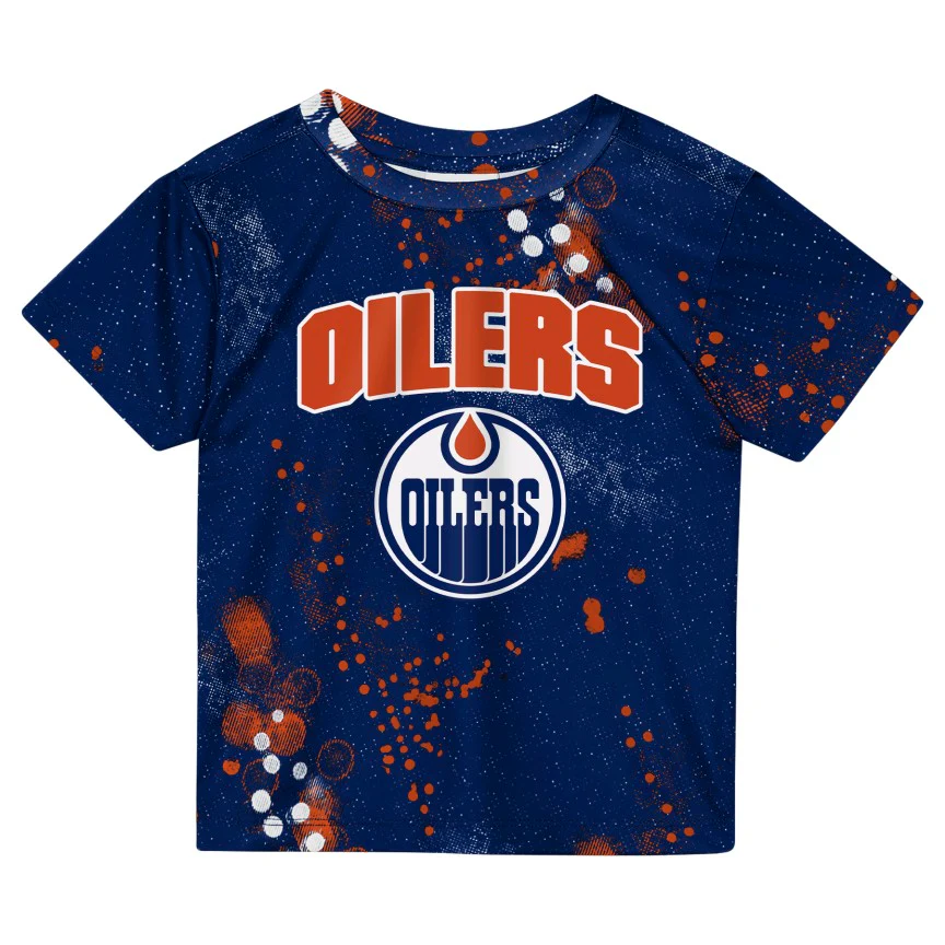 NHL Branded Infant Edmonton Oilers Home Plate T-Shirt & Short Set - Image 2