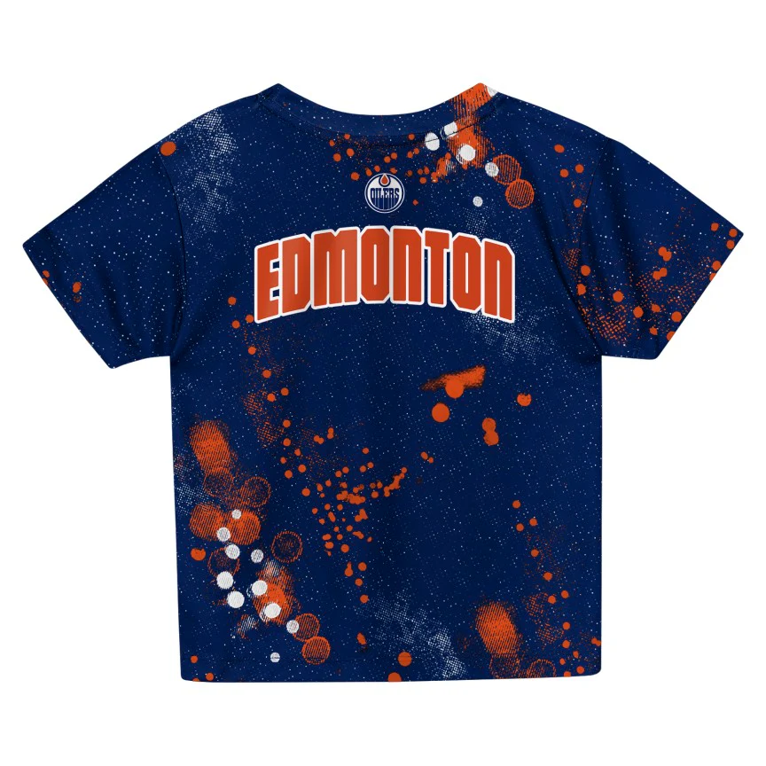 NHL Branded Infant Edmonton Oilers Home Plate T-Shirt & Short Set - Image 3