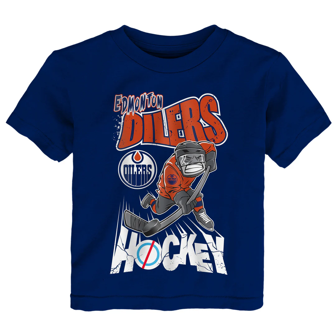 NHL Branded Toddler Edmonton Oilers One-Timer T-Shirt