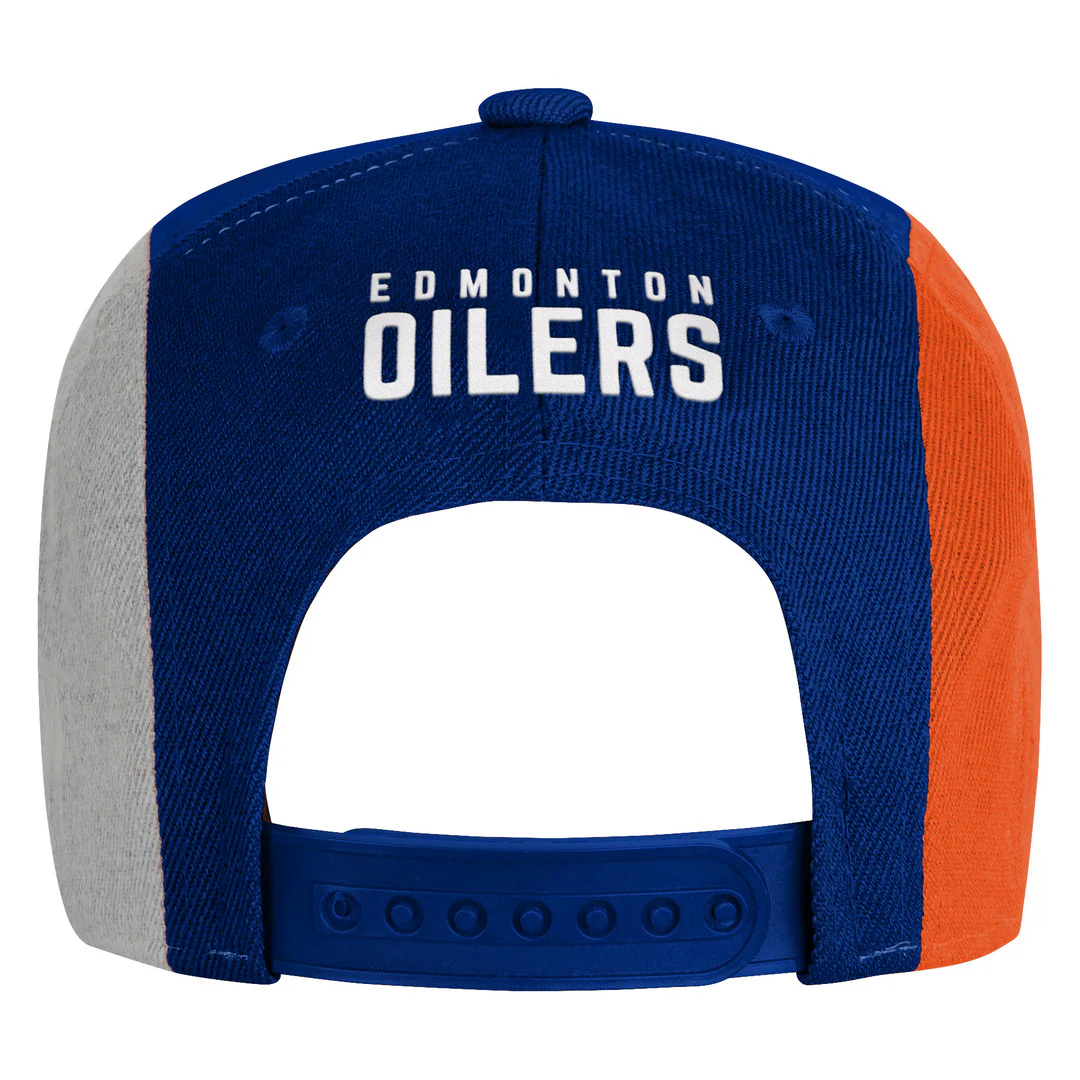 NHL Branded Youth Edmonton Oilers Ace In The Hole Snapback Hat - Image 3