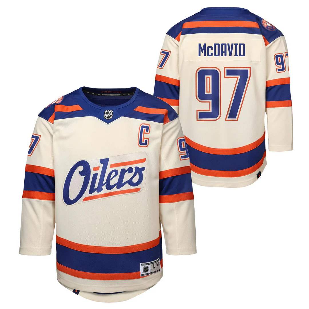 NHL Branded Youth Edmonton Oilers Connor McDavid Alternate Jersey - Image 3