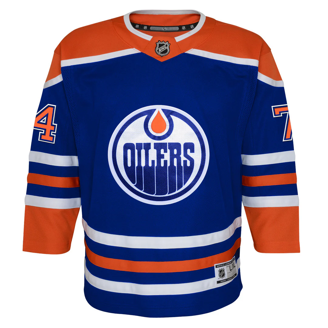 NHL Branded Youth Edmonton Oilers Stuart Skinner Home Jersey - Image 2
