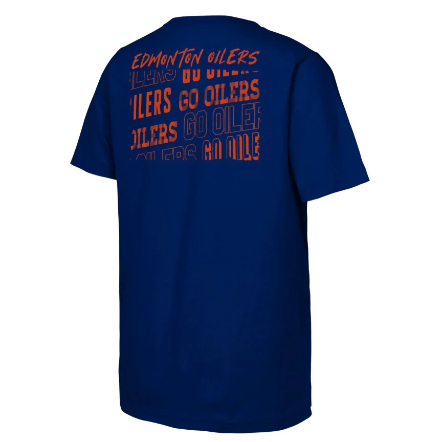 NHL Branded Youth Edmonton Oilers Tale of the Tape T-Shirt - Image 2