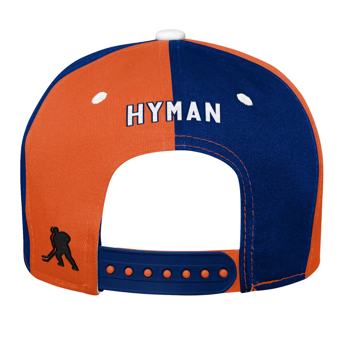 NHL Branded Youth Edmonton Oilers Zach Hyman Flatbrim Snapback Hat - Image 3
