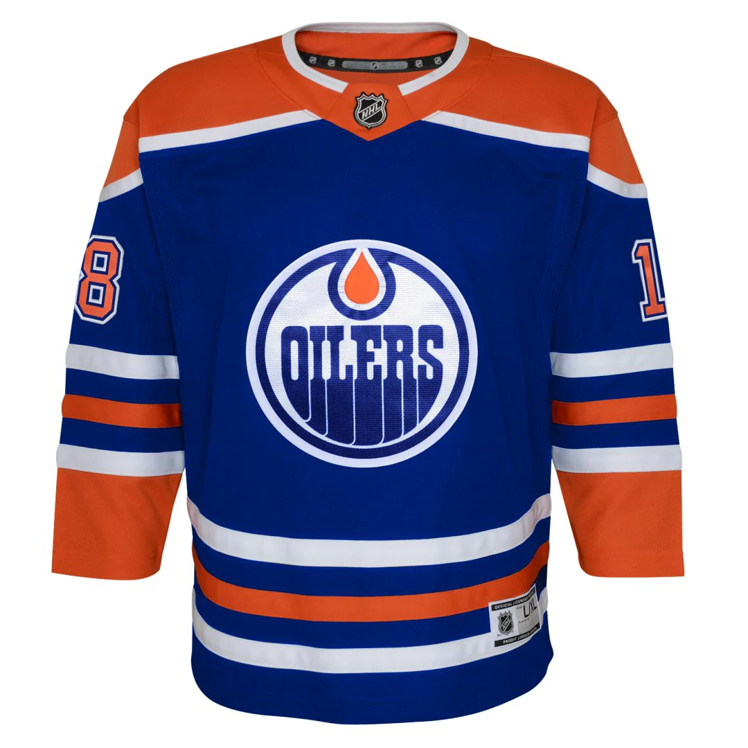 NHL Branded Youth Edmonton Oilers Zach Hyman Home Jersey - Image 2