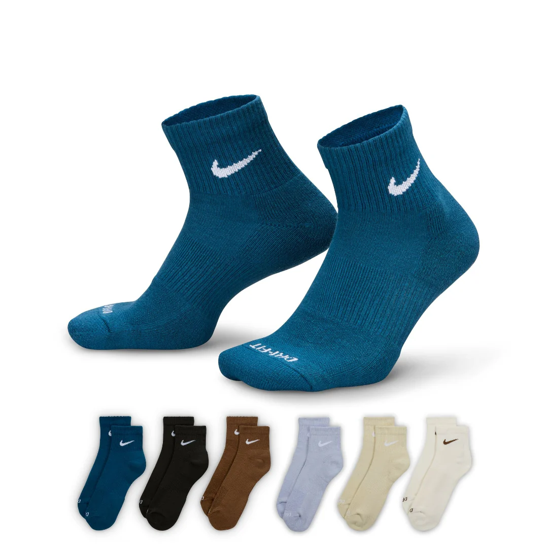 Nike Senior Everyday Plus Cushioned Ankle Socks 6-Pack - Image 2