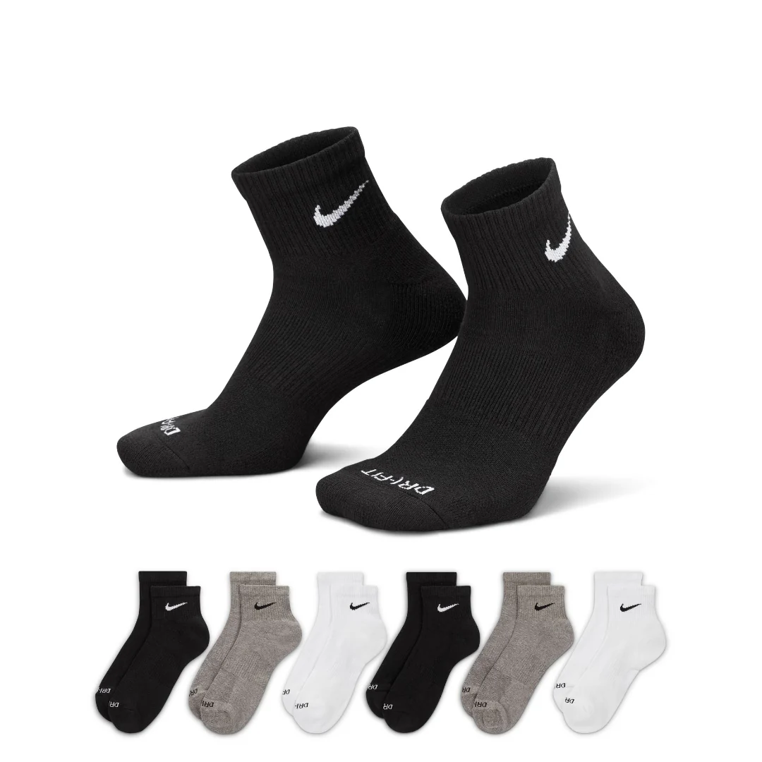 Nike Senior Everyday Plus Cushioned Ankle Socks 6-Pack - Image 6