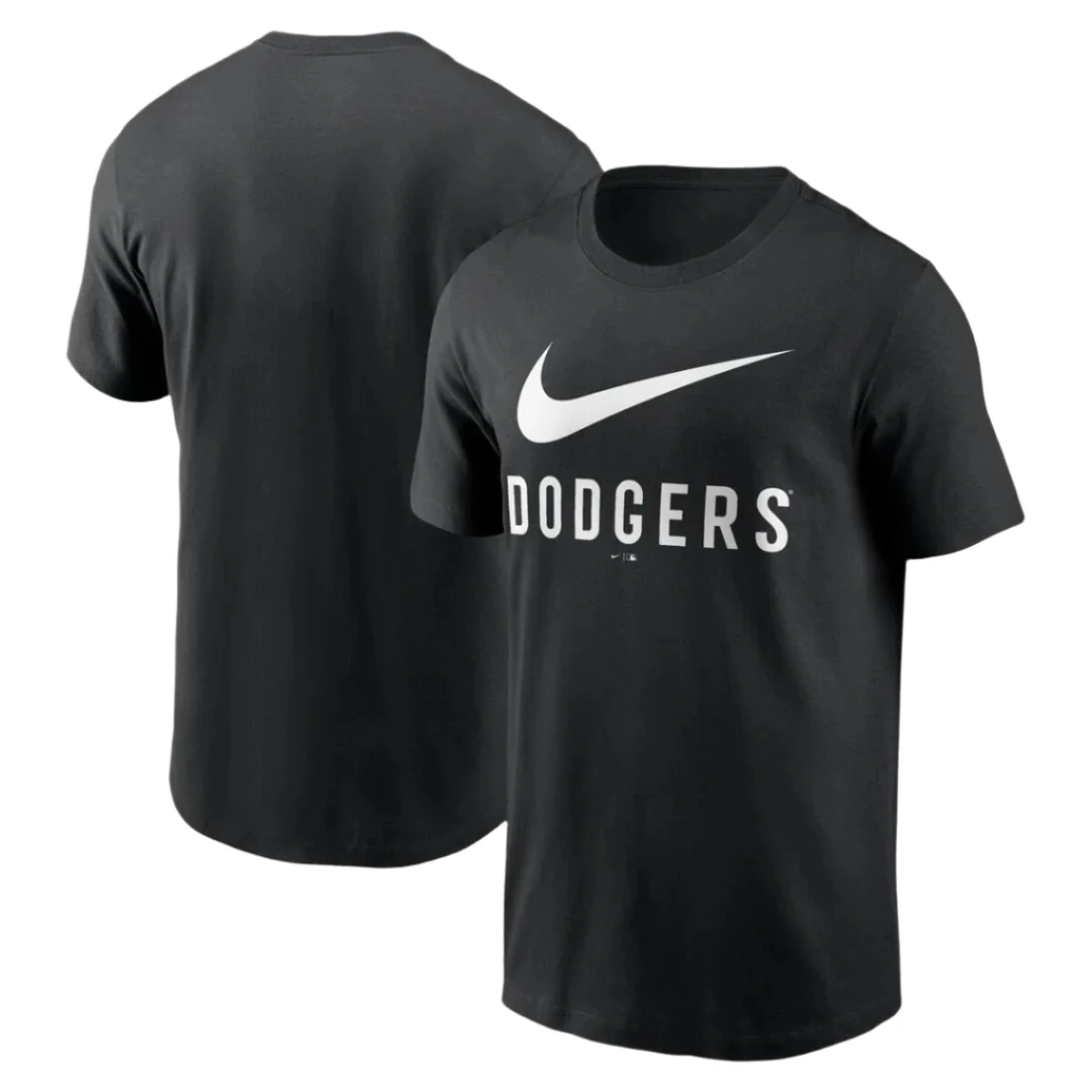 Nike Men's MLB Los Angeles Dodgers Swoosh Cotton T-Shirt - Image 3