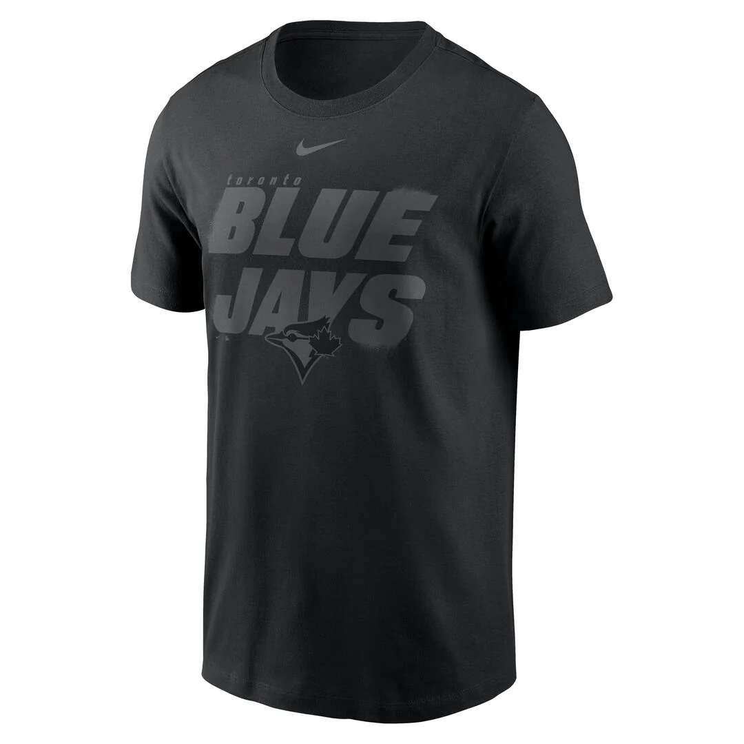 Nike Men's MLB Toronto Blue Jays Tonal Black T-Shirt