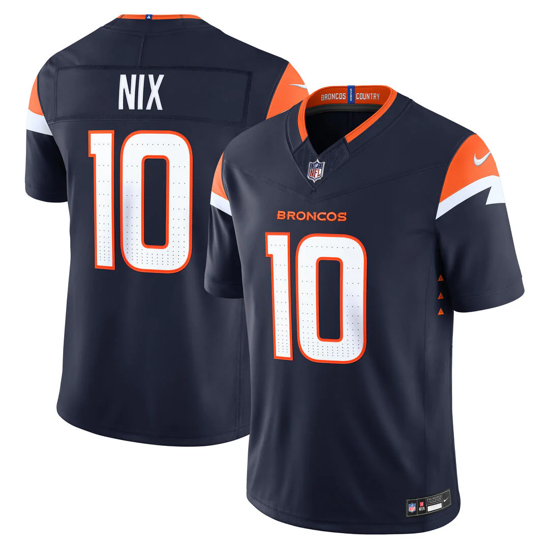 Nike Men's NFL Denver Broncos Bo Nix Limited Alternate Jersey - Image 3