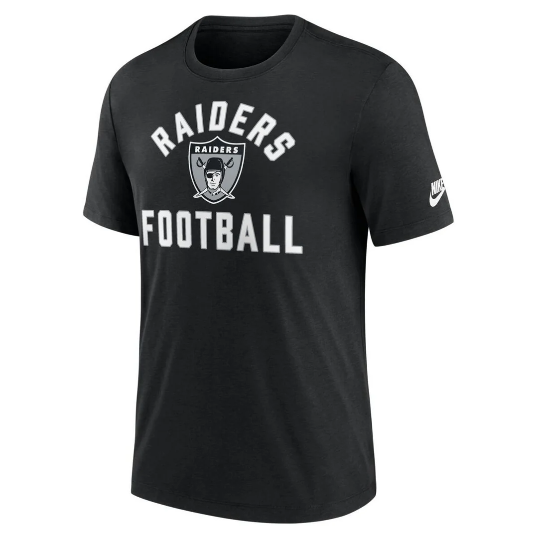 Nike Men's NFL Las Vegas Raiders Rewind Tri-Blend T-Shirt