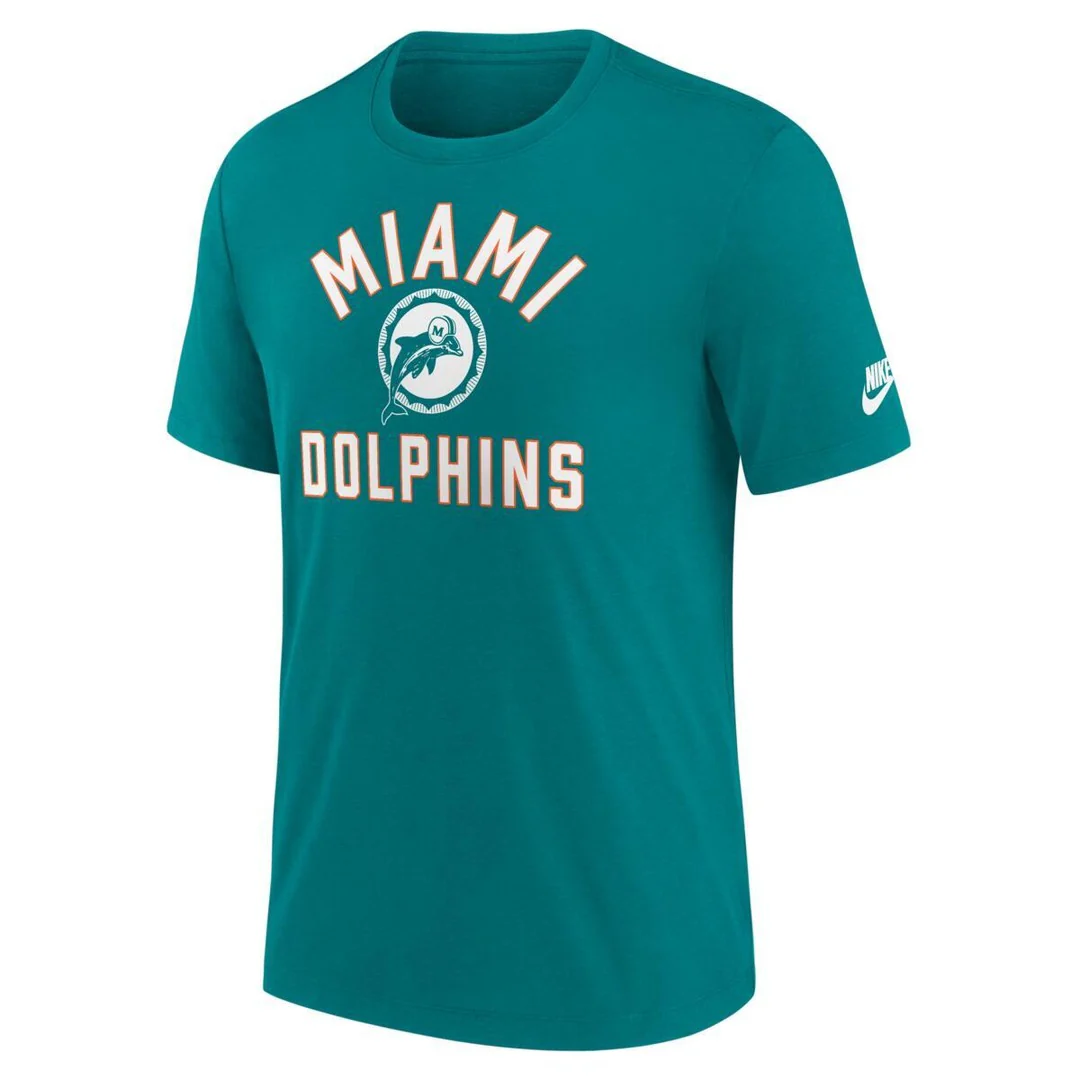 Nike Men's NFL Miami Dolphins Rewind Tri-Blend T-Shirt