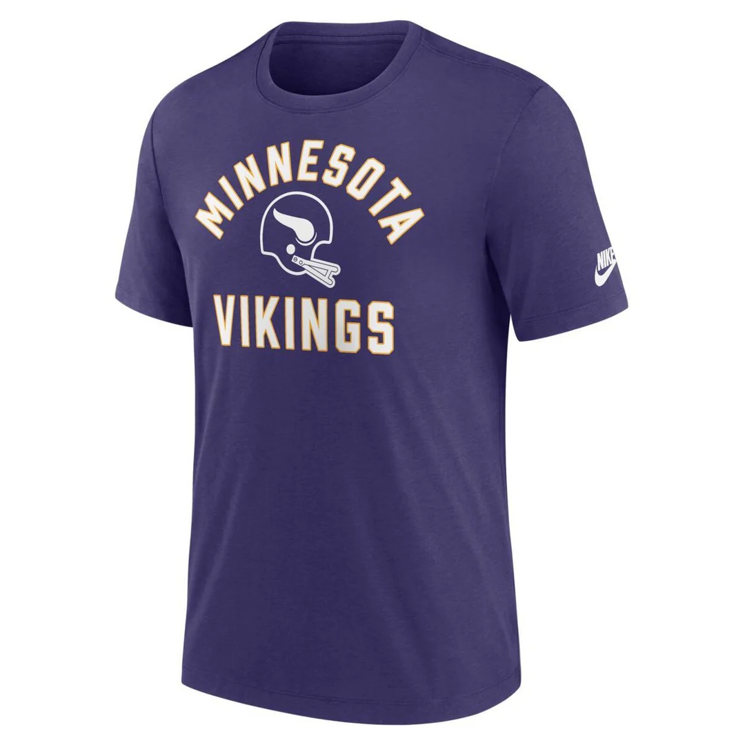 Nike Men's NFL Minnesota Vikings Rewind Tri-Blend T-Shirt