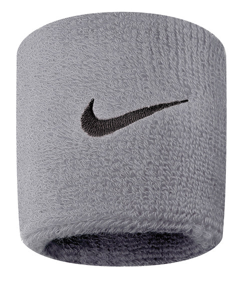 Nike Swoosh Wristbands 2 Pack Grey Heather/Black