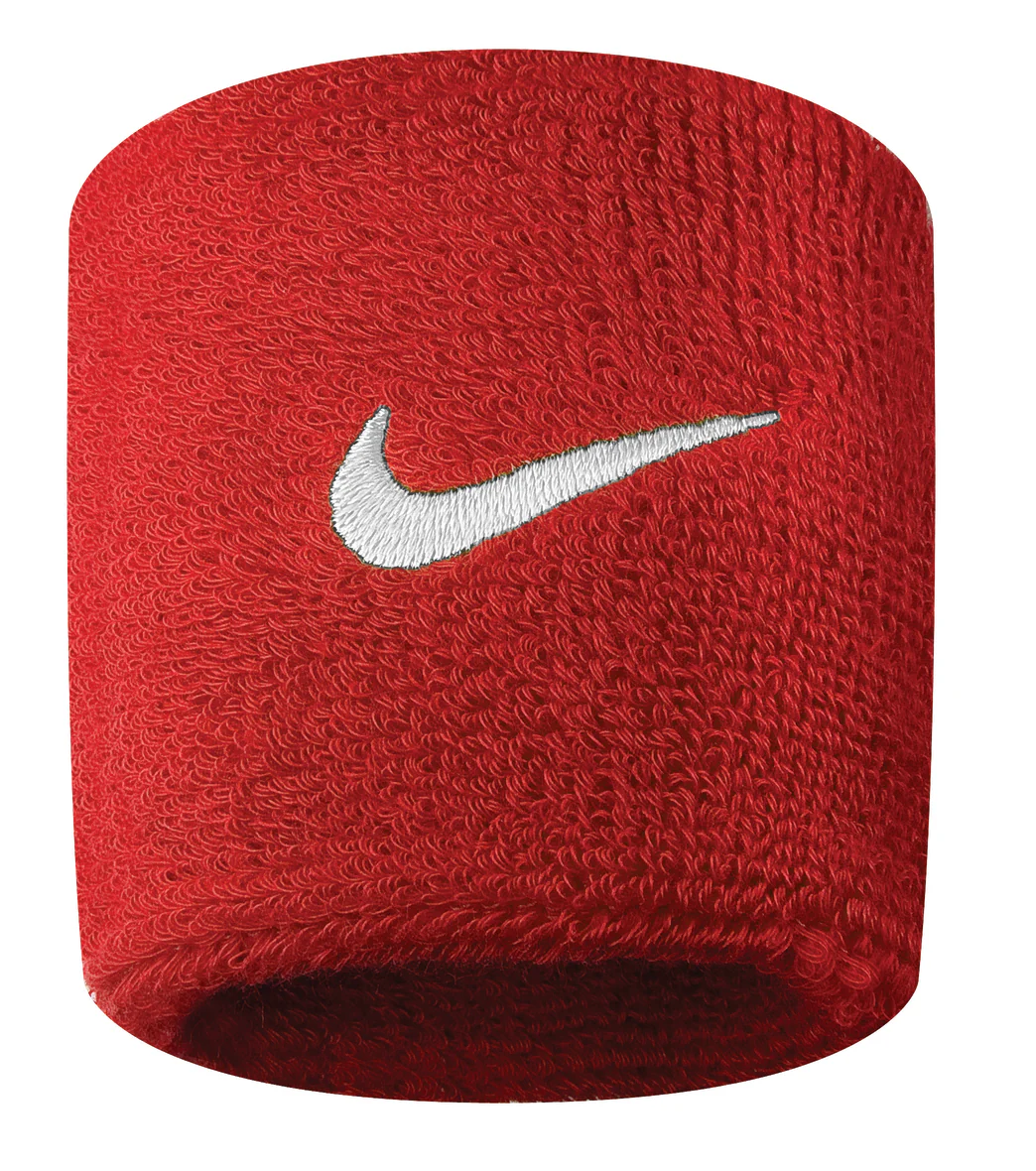 Nike Swoosh Wristbands 2 Pack Varsity Red/White