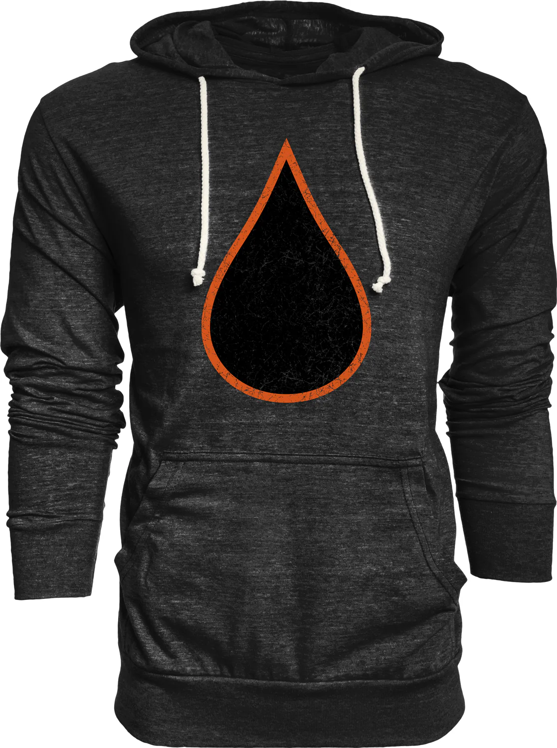 Oil Drop Senior Tri-Blend Hooded Long Sleeve Shirt