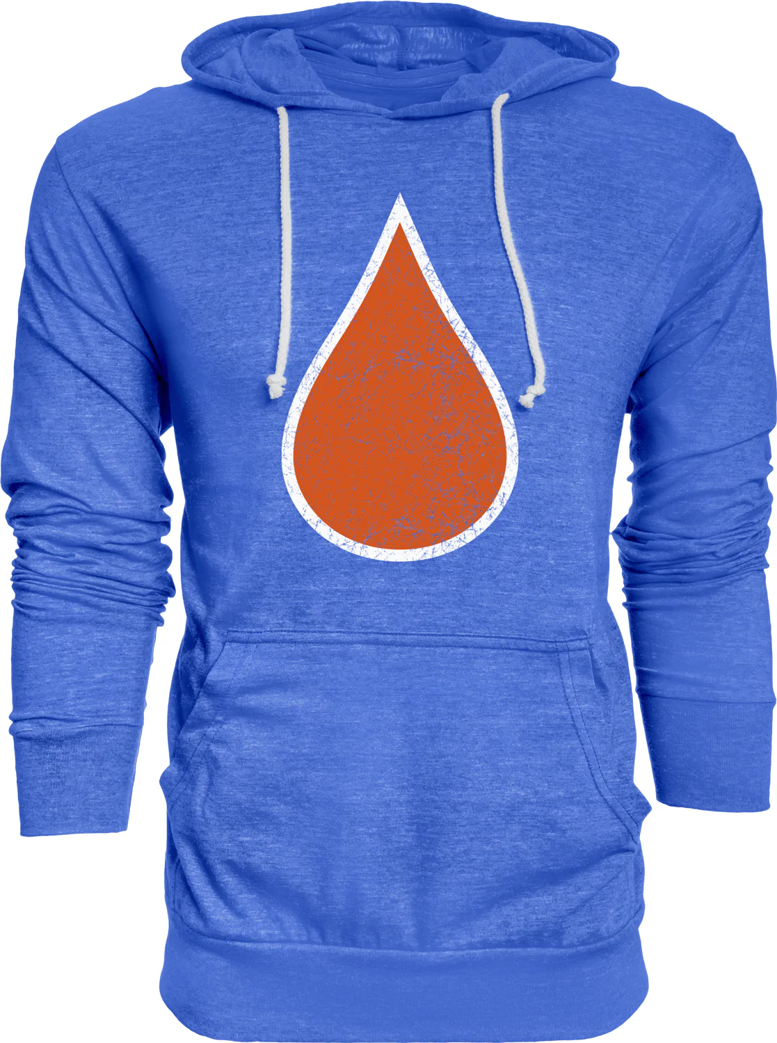 Oil Drop Senior Tri-Blend Hooded Long Sleeve Shirt - Image 2