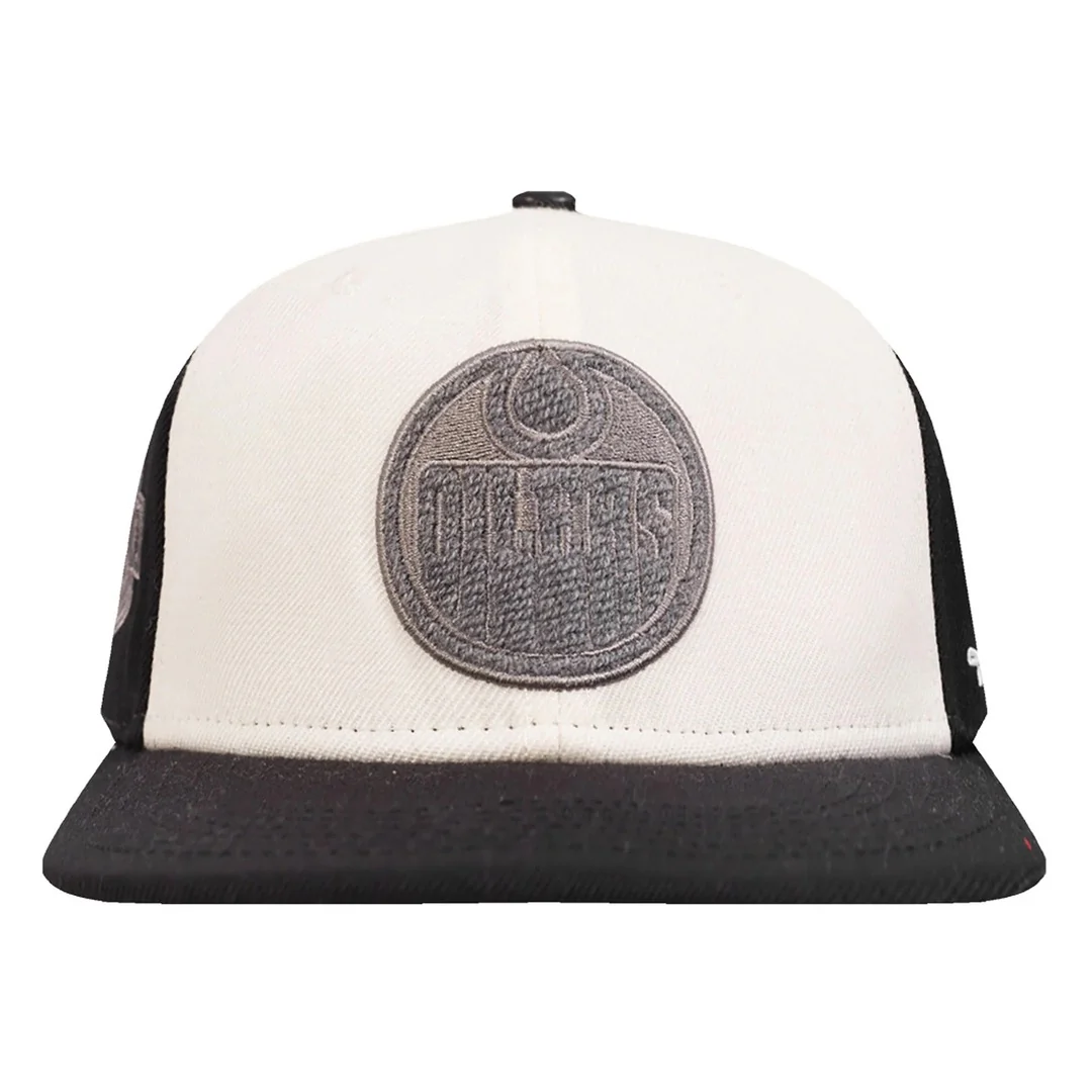 Pro Standard Men's NHL Edmonton Oilers French Terry Snapback Hat - Image 2