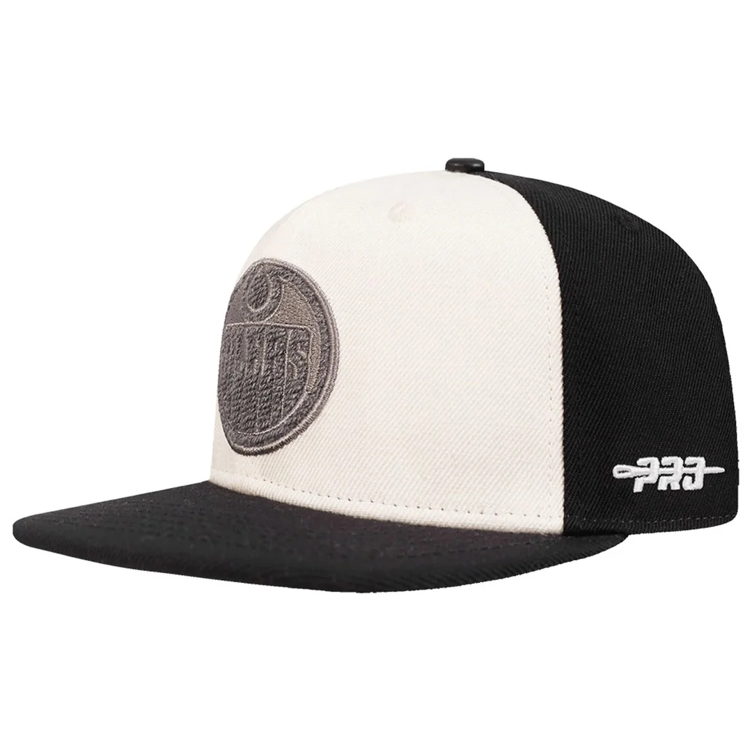 Pro Standard Men's NHL Edmonton Oilers French Terry Snapback Hat - Image 3