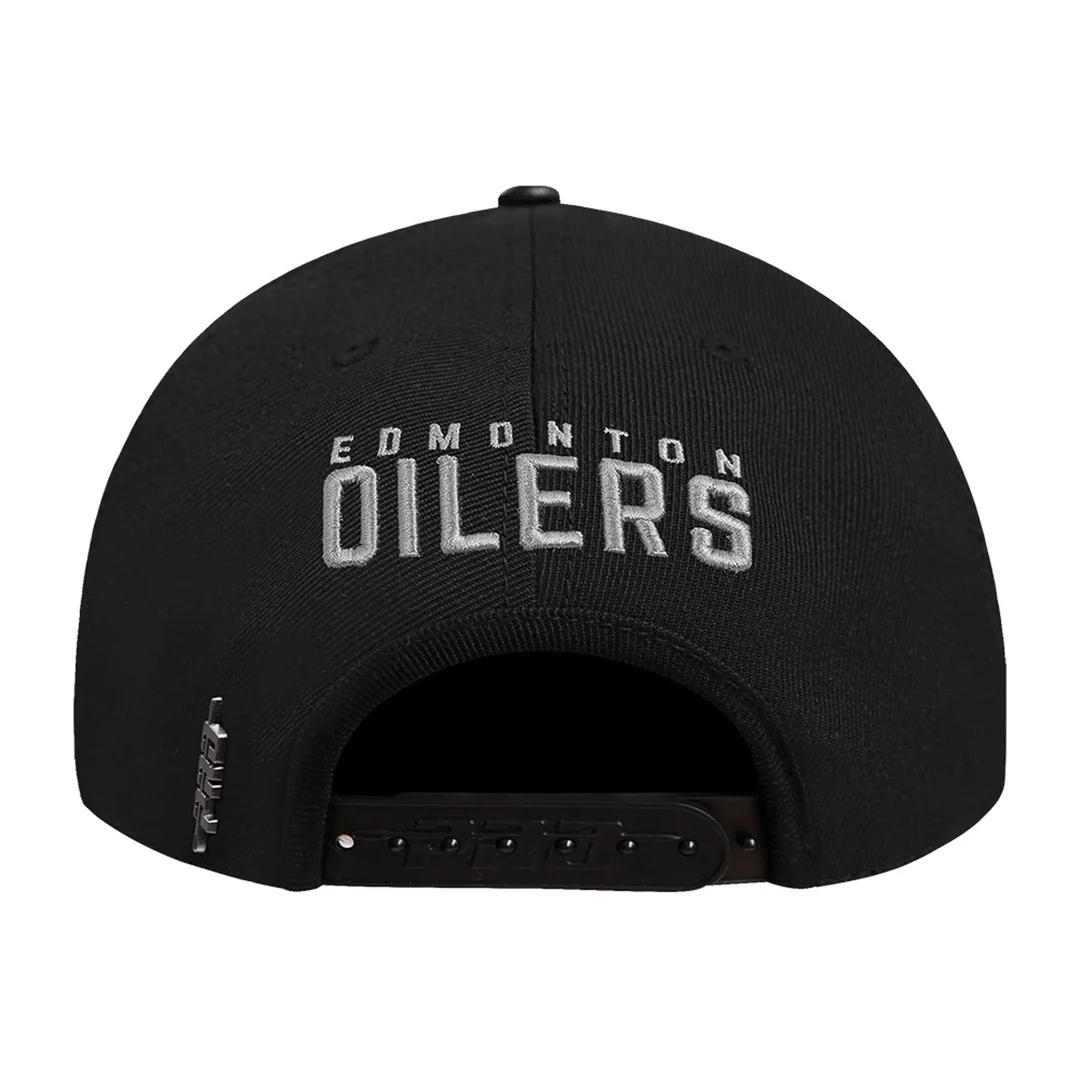 Pro Standard Men's NHL Edmonton Oilers French Terry Snapback Hat - Image 4