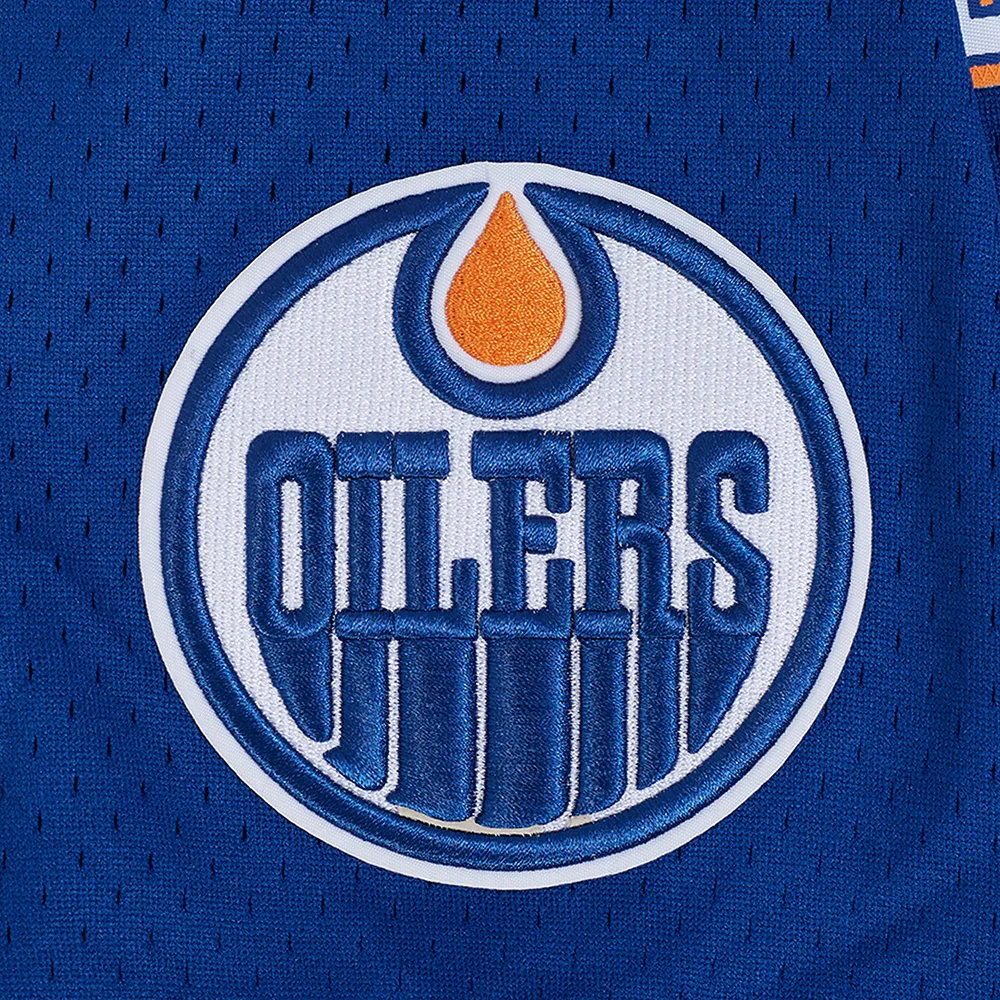 Pro Standard Men's NHL Edmonton Oilers Mesh Baseball Jersey - Image 4
