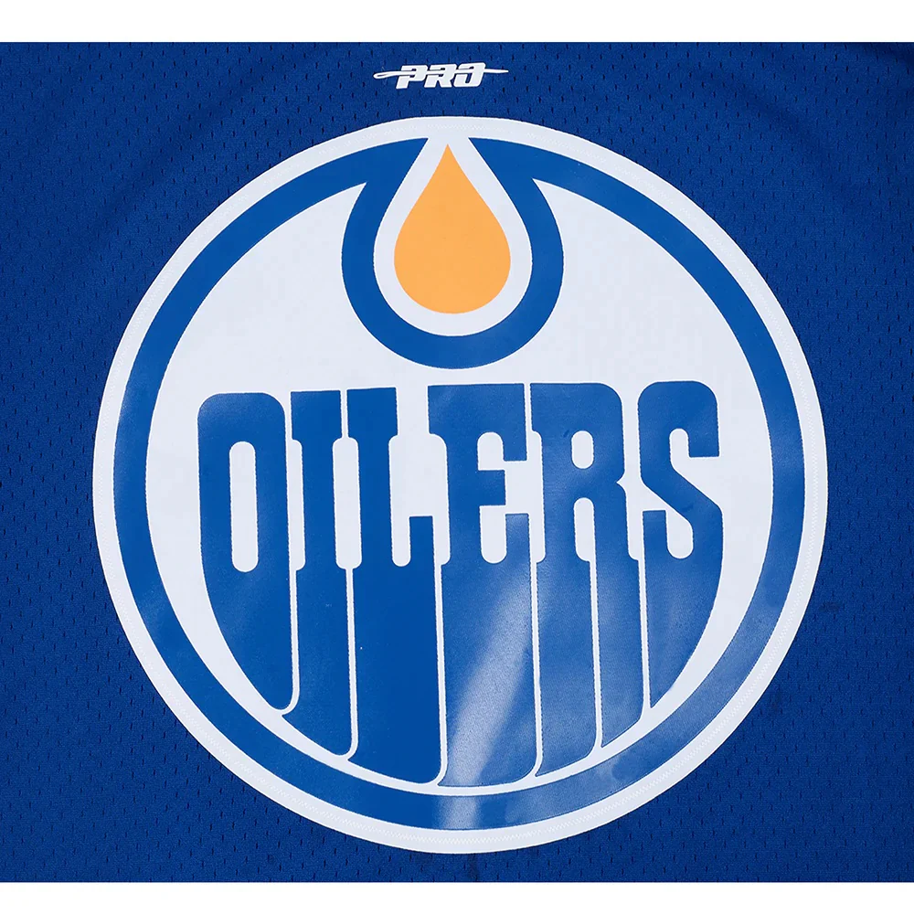 Pro Standard Men's NHL Edmonton Oilers Mesh Baseball Jersey - Image 6