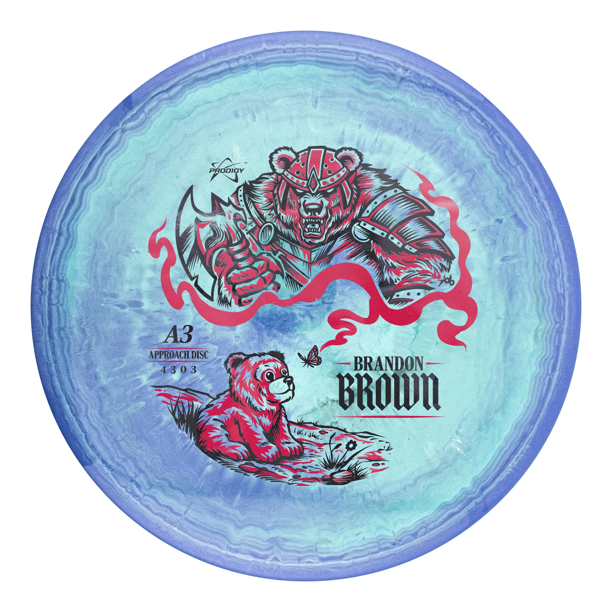Prodigy A3 500 Spectrum Brandon Brown 2026 Signature Series Putt and Approach Golf Disc - Image 2