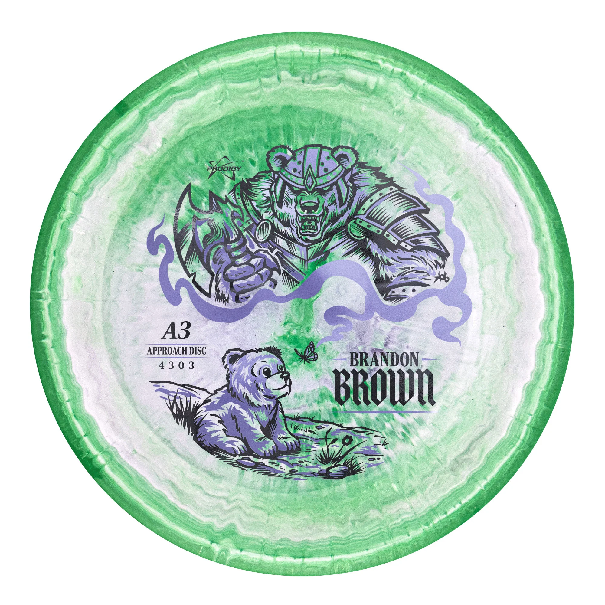 Prodigy A3 500 Spectrum Brandon Brown 2026 Signature Series Putt and Approach Golf Disc - Image 3