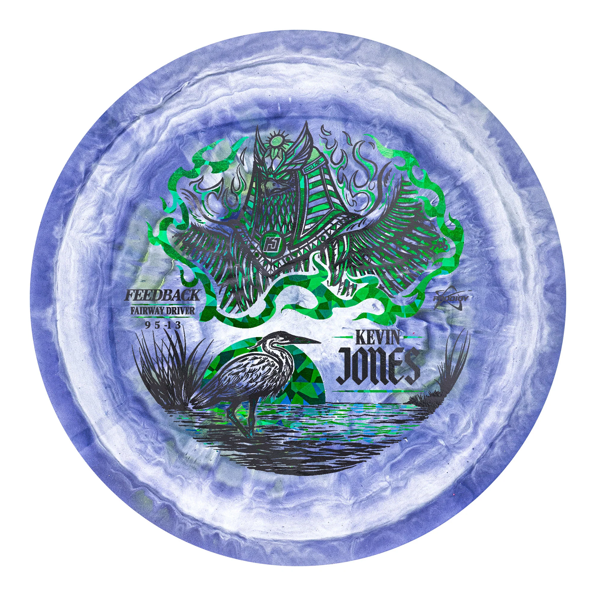 Prodigy Feedback 500 Spectrum Kevin Jones 2026 Signature Series Fairway Driver Golf Disc - Image 2