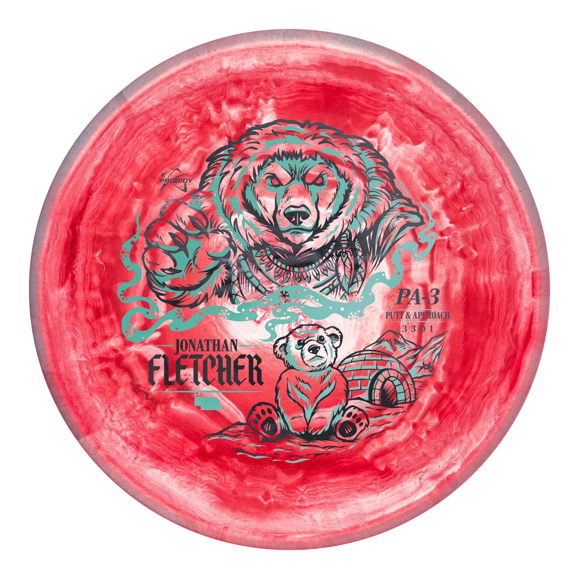Prodigy PA-3 500 Spectrum Jonathan Fletcher 2026 Signature Series Putt and Approach Golf Disc - Image 5