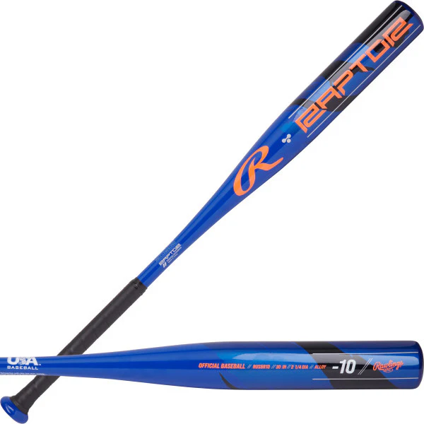 Rawlings -10 Raptor USA Baseball Bat