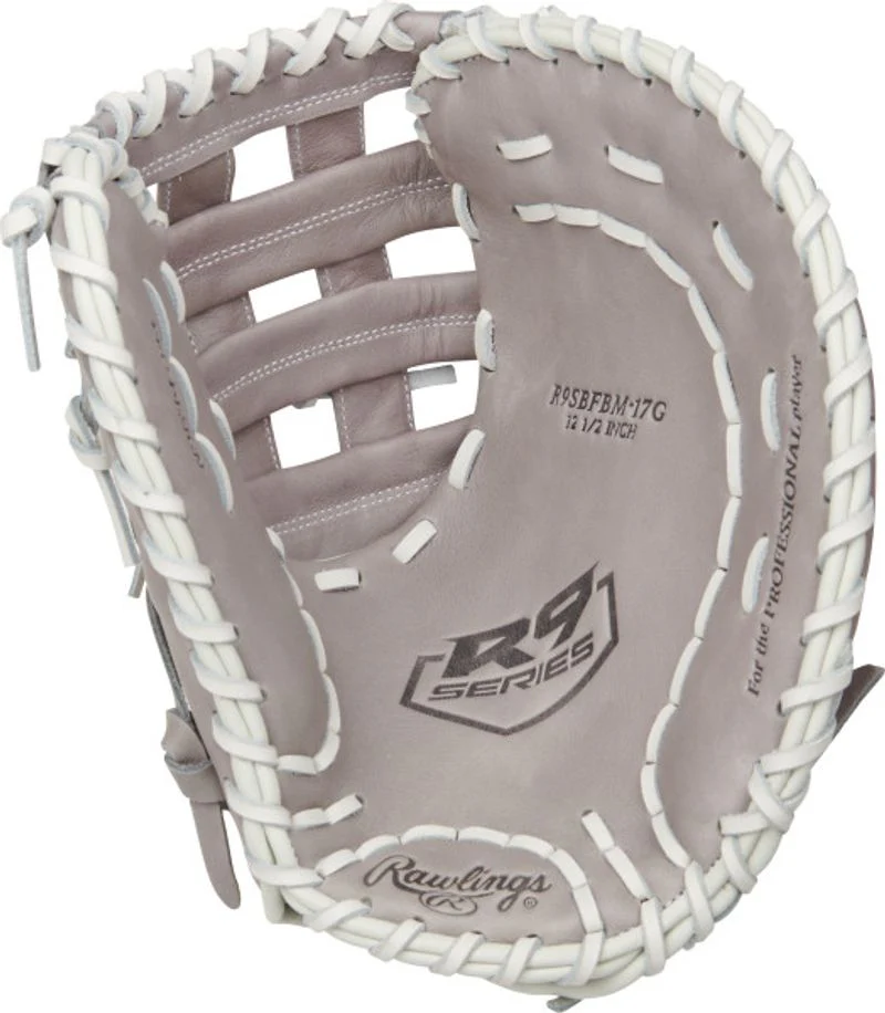 Rawlings 12.5" R9 Series R9SBFBM-17G Fastpitch First Base Mitt - Image 2