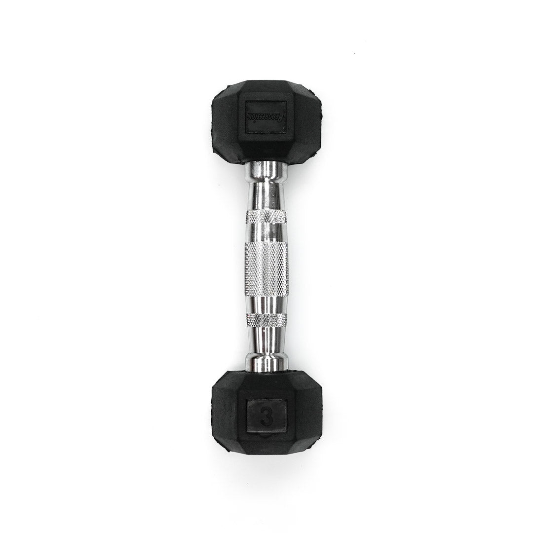 Rubber Hex Dumbbell - Image 3