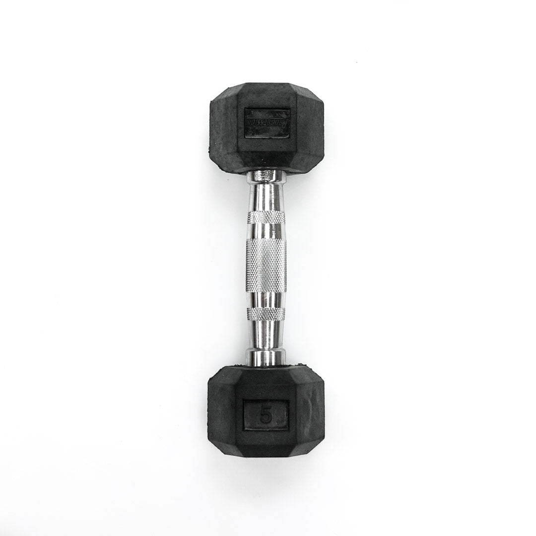 Rubber Hex Dumbbell - Image 4