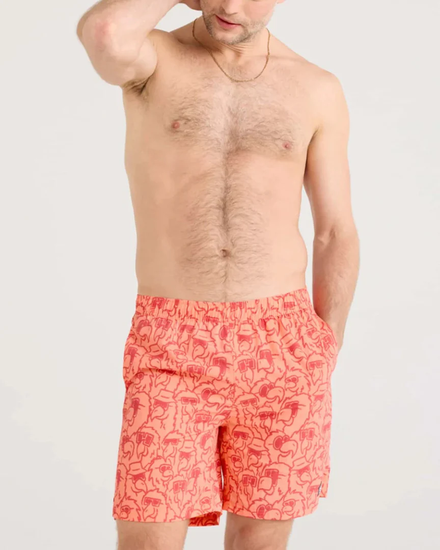 SAXX Men's Go Coastal 2-in-1 7" Volley Swim Shorts