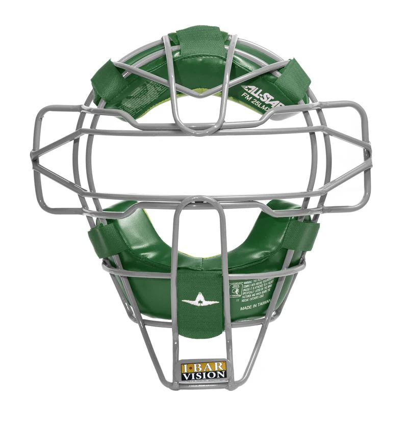 All-Star Senior FM25LMX Traditional Hollow Steel Leather Pads Catcher's Facemask - Image 2