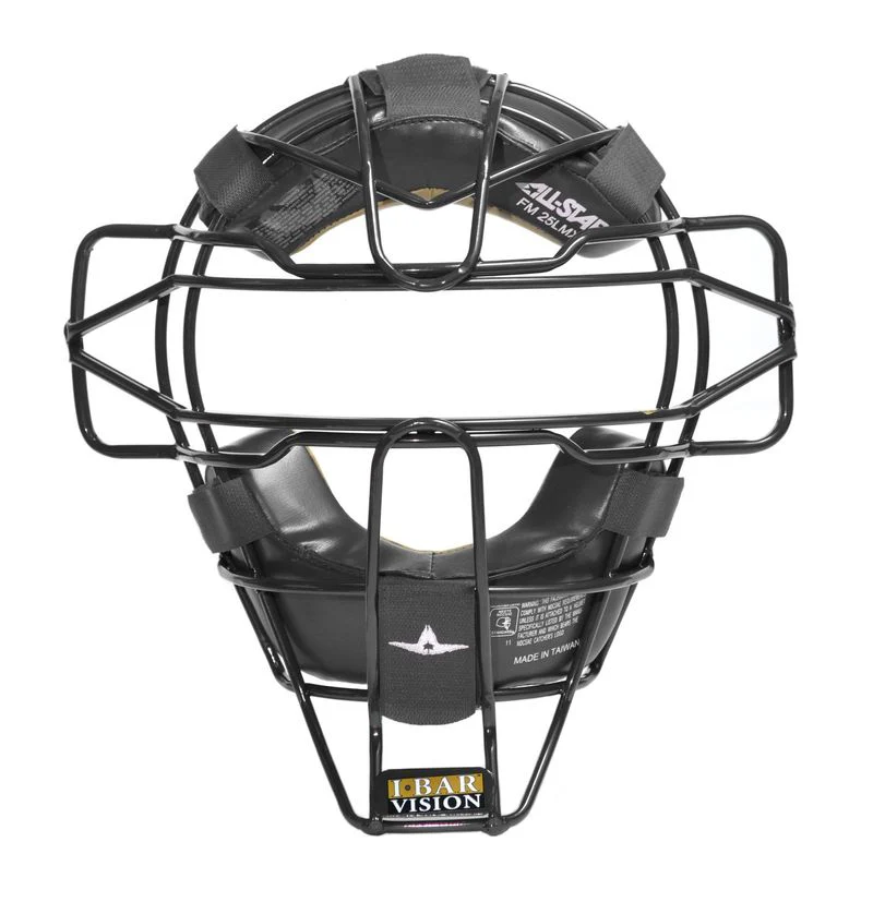 All-Star Senior FM25LMX Traditional Hollow Steel Leather Pads Catcher's Facemask - Image 4