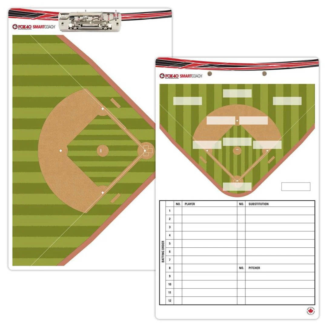 Fox 40 SmartCoach Pro 10" x 16" Baseball Clipboard 6920-0900