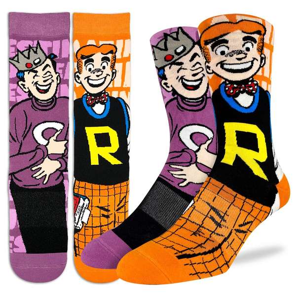 Good Luck Sock Men's Archie & Jughead Socks - Shoe Size 8-13