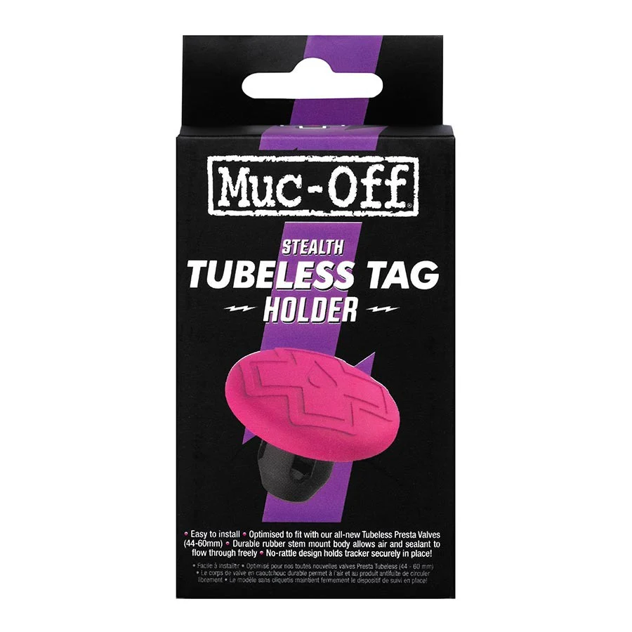 Muc-Off Tubeless (Black/Pink) Tag Holder