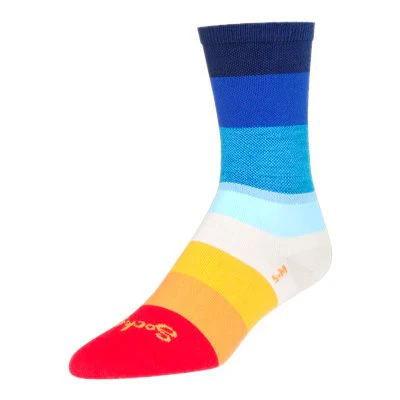 SockGuy 70's 6" Crew Bike Sock - Image 2