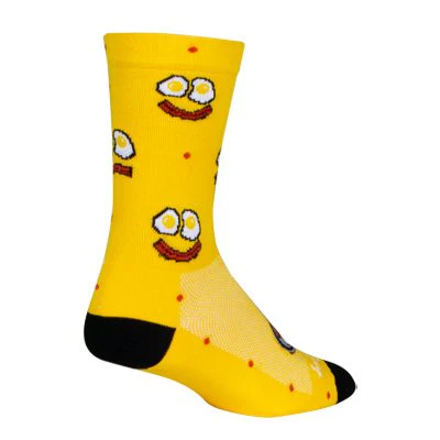 SockGuy Eggstatic 6" Crew Bike Sock - Image 2