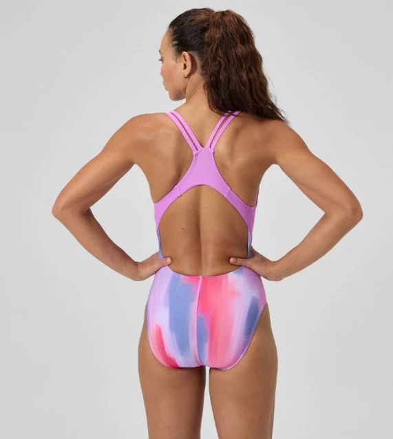 Speedo Women's Print Quantum Splice One Piece Swimsuit - Image 2