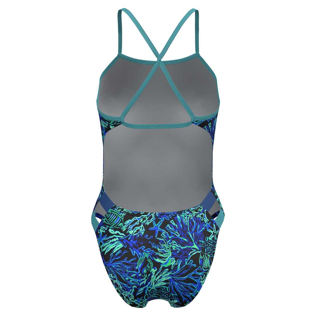 Speedo Women's Printed Twist Back One Piece Swimsuit - Image 2