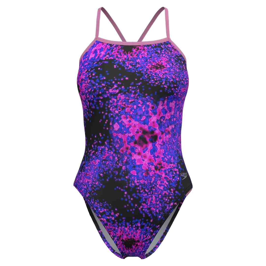 Speedo Women's Printed Twist Back One Piece Swimsuit - Image 3