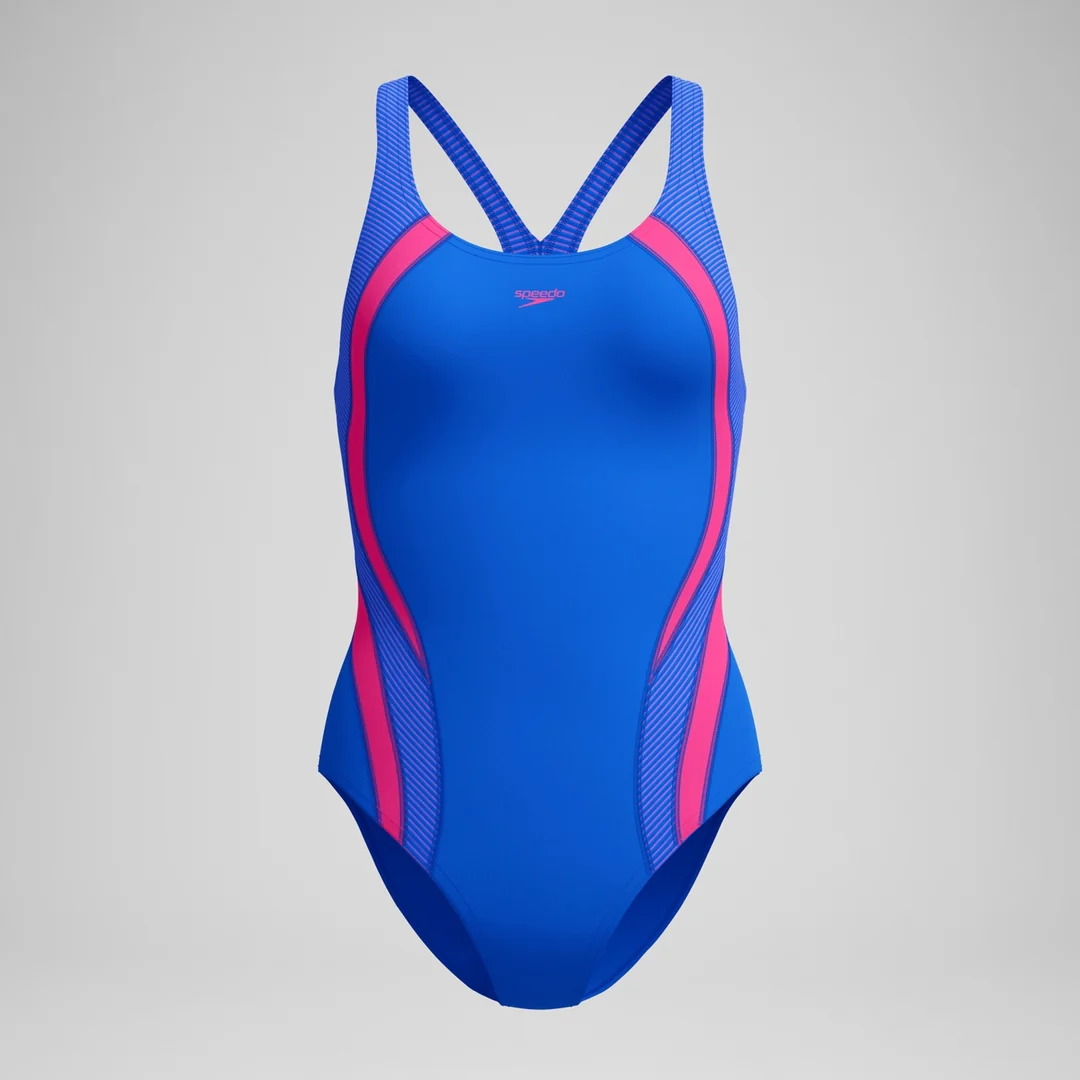 Speedo Women's Quantum Rib Splice One Piece Swimsuit