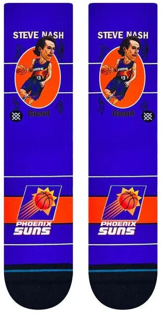 Stance Men's NBA Phoenix Suns Steve Nash Retro Bighead Socks - Image 2