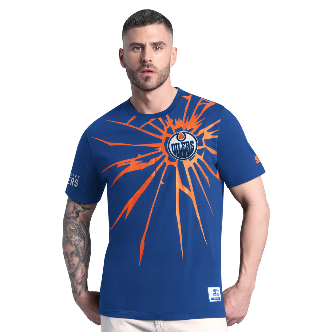 Starter Men's NHL Edmonton Oilers Collision T-Shirt