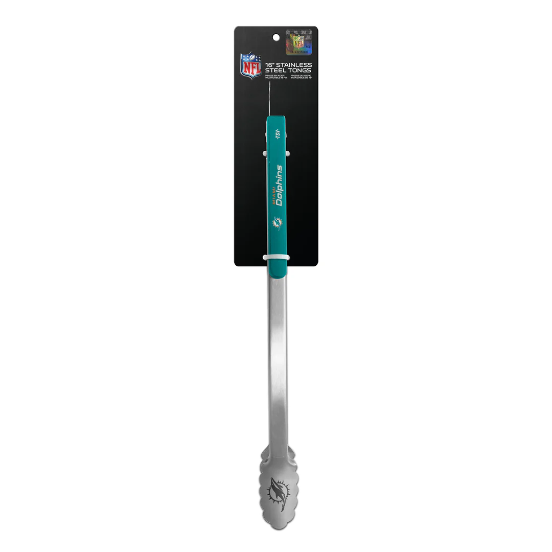 The Sports Vault NFL Miami Dolphins Kitchen Tongs - Image 2