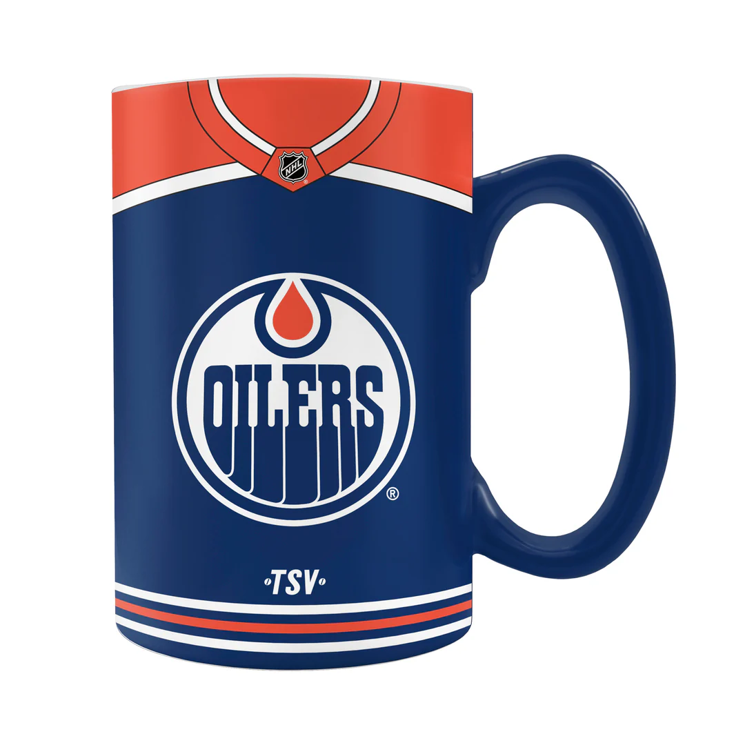 The Sports Vault NHL Edmonton Oilers Sculpted Jersey Mug 20oz - Image 3